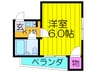 サンシャイン香里１ 1Kの間取り