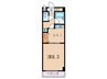 ＡＵＢＥ918 1Kの間取り
