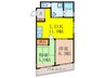 マンションハーモニー石原 2LDKの間取り