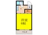 タイコ－ハイツ 1Kの間取り