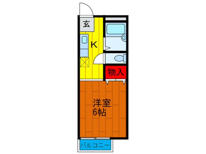 間取図 カメリアハイツＢ棟