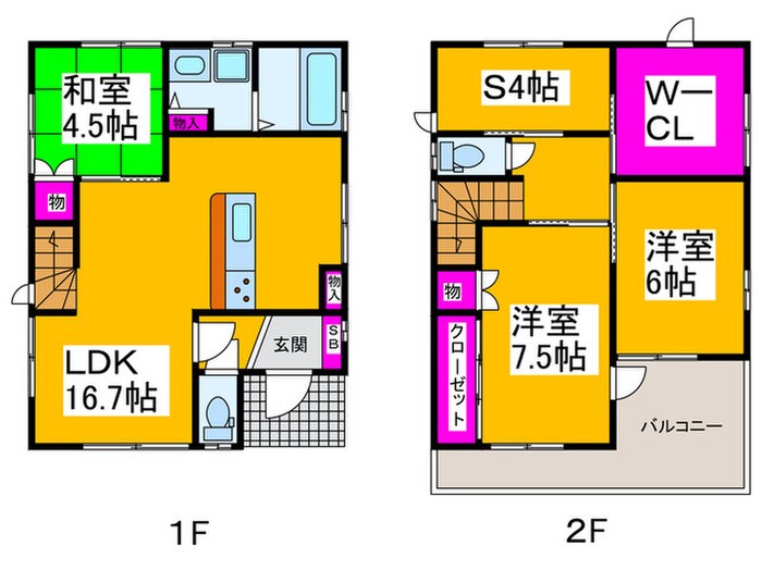 間取り図 天美我堂4丁目戸建