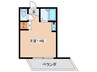 ハイツコスモス 1Rの間取り