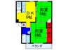 木村マンション 2DKの間取り