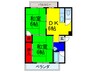 木村マンション 2DKの間取り