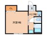 TS　SQUARE　AKUTAGAWA 1Kの間取り