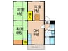 ハイツ雅 3DKの間取り