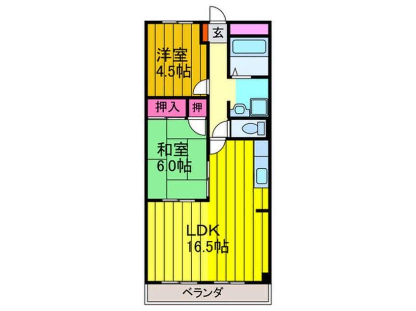 間取図 コーポ牧野