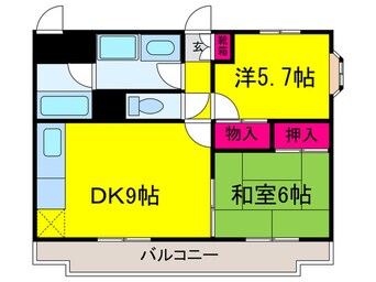 間取図 ビーチマンションⅡ
