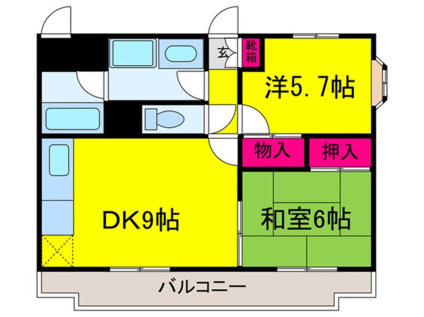 間取図 ビーチマンションⅡ