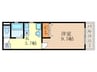 エクセル錦 1Kの間取り