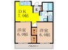 サンコーマンション 2DKの間取り