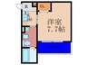 ﾘﾍﾞﾗﾙｱｰﾂ春日出 1Kの間取り