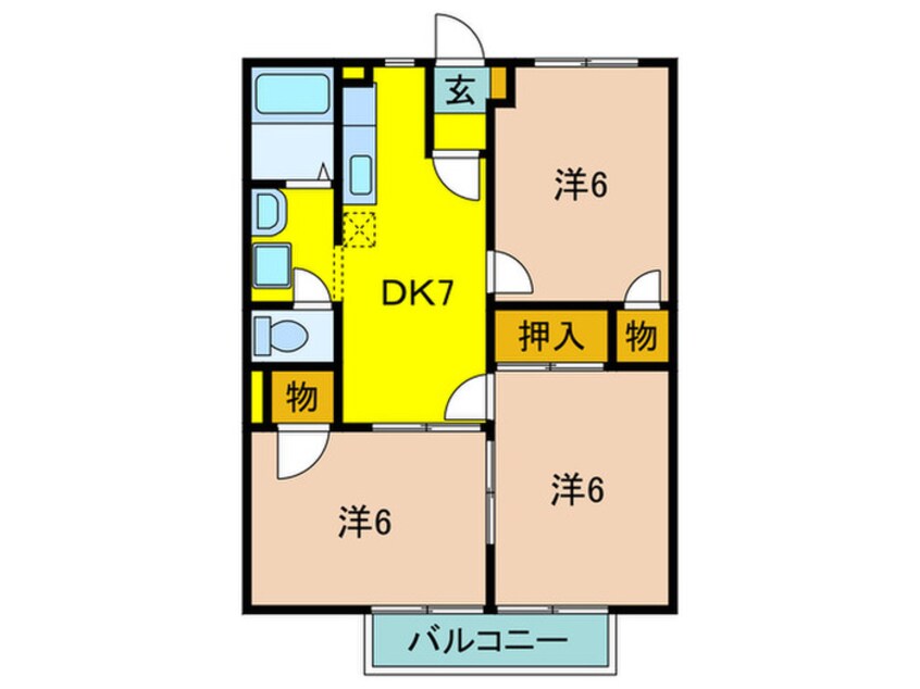 間取図 サンス－シィ