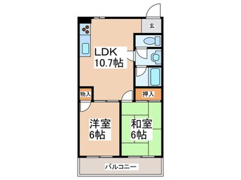 間取図 アバンス弁天