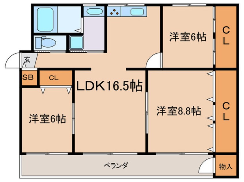 間取図 八雲マンション旧館