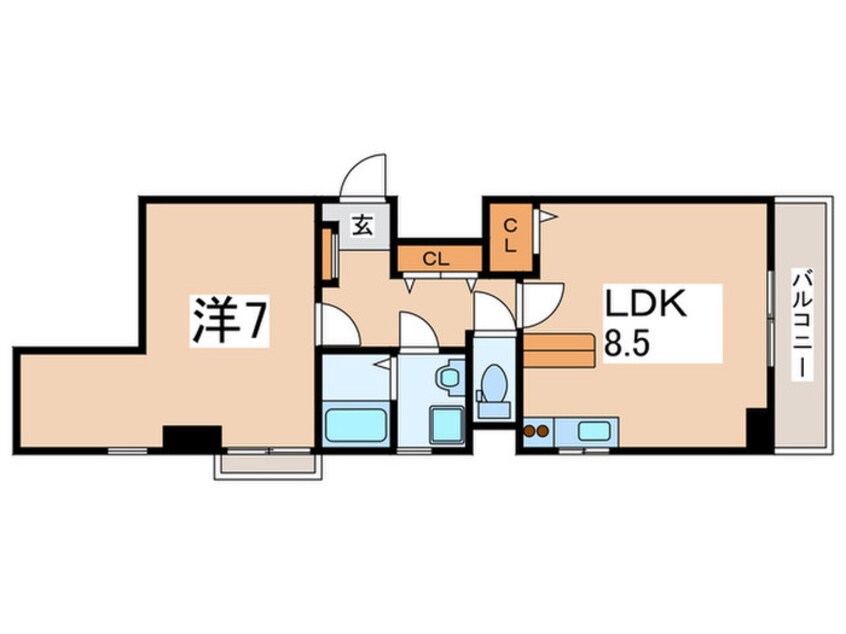 間取図 ワンズスタイル阿倍野