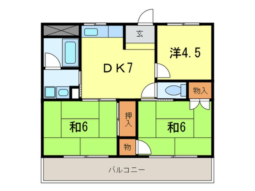 間取図 香枦園レジデンス