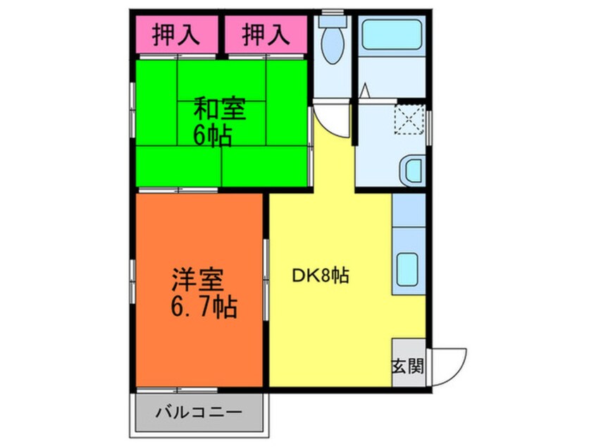 間取図 フェリスガ－デン