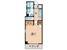 ス－ペリア本山 1Kの間取り