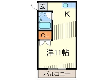 間取図 ハイツ上新３西淡路