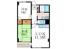 シルベーヌ北山 2LDKの間取り