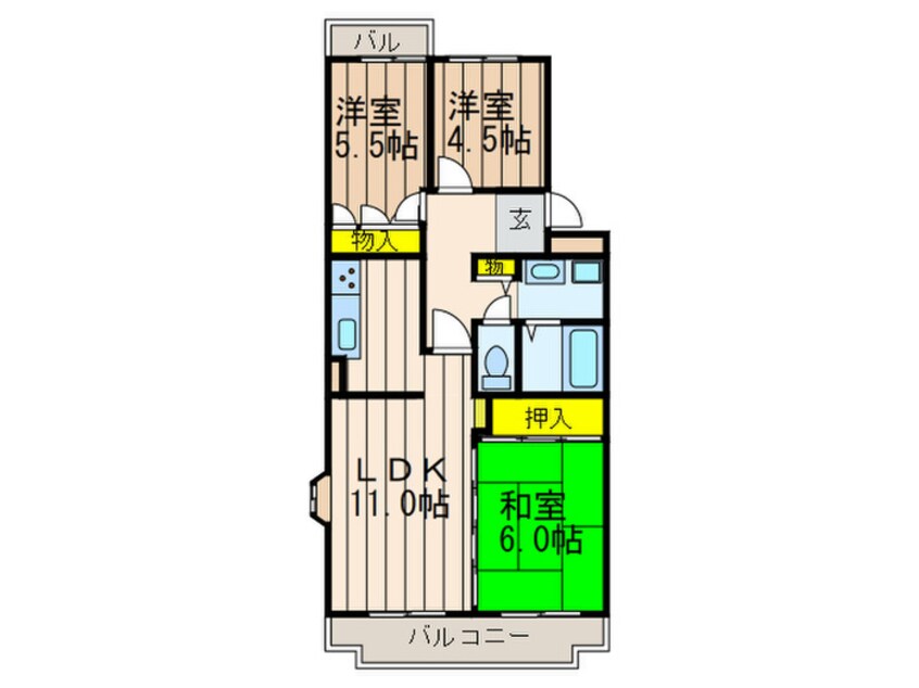 間取図 コーポラスK＆T
