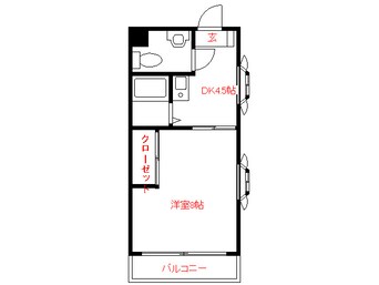 間取図 カサエルドラ－ド弐番館