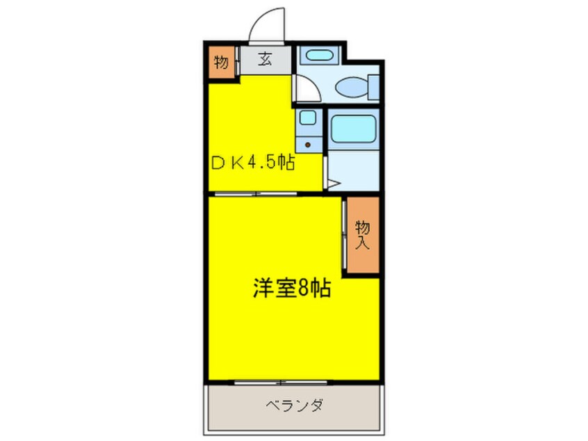 間取図 カサエルドラ－ド弐番館