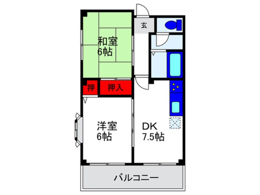 間取図 センチュリ－桜塚