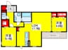 パサログランデ浜寺諏訪森Ⅱ 2LDKの間取り