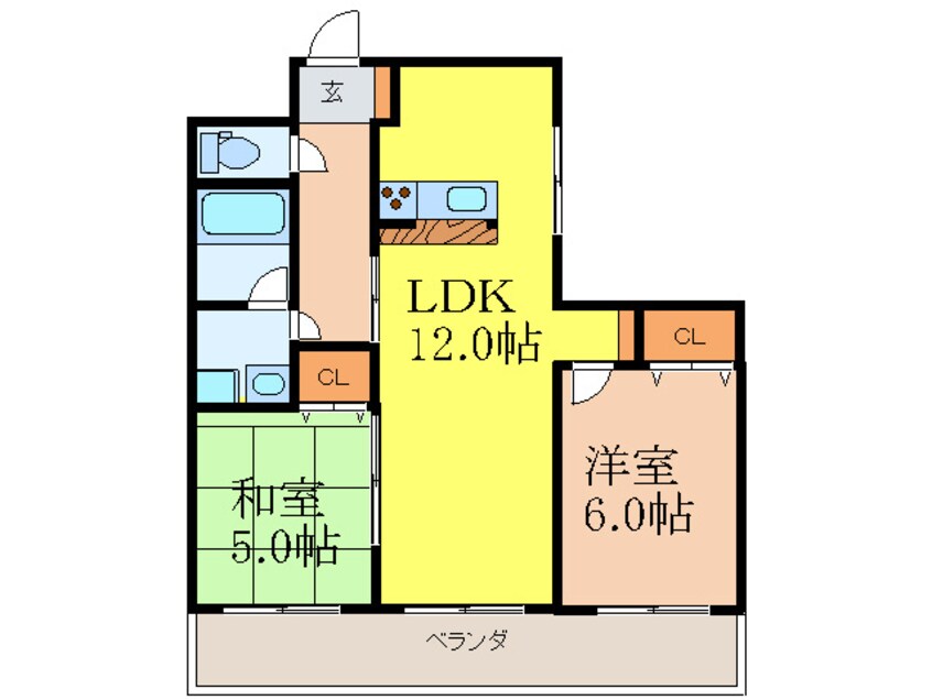 間取図 アカツキハイツ