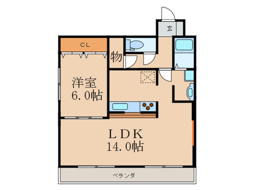 間取図 アカツキハイツ