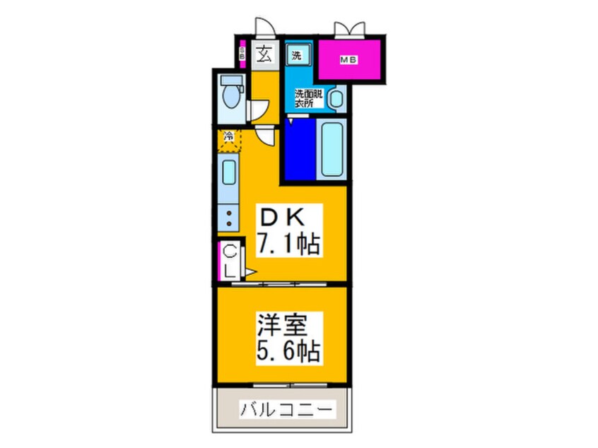 間取図 ふぁみーゆ巽東