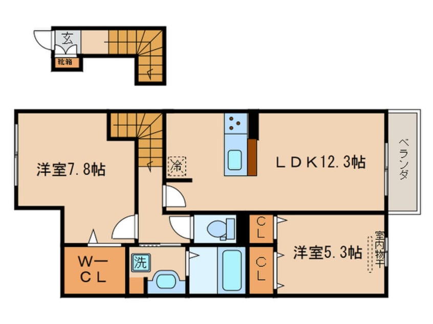 間取図 Raffine Biwa