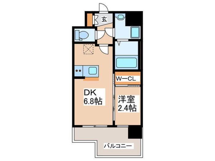 間取り図 セレニテ難波ミラク弐番館