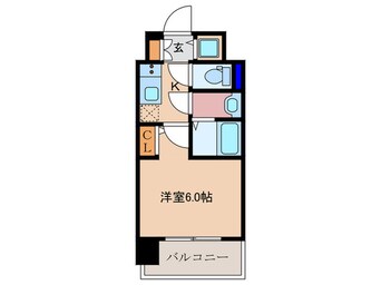 間取図 ｴｽﾘｰﾄﾞ大阪梅田ﾘｭｸｽ(701)