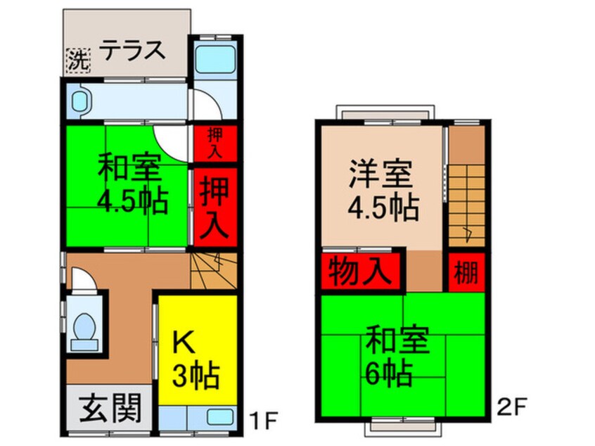 間取図 生田貸家