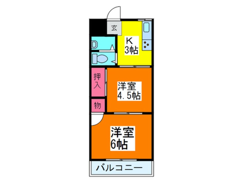 間取図 メゾン大和枚岡