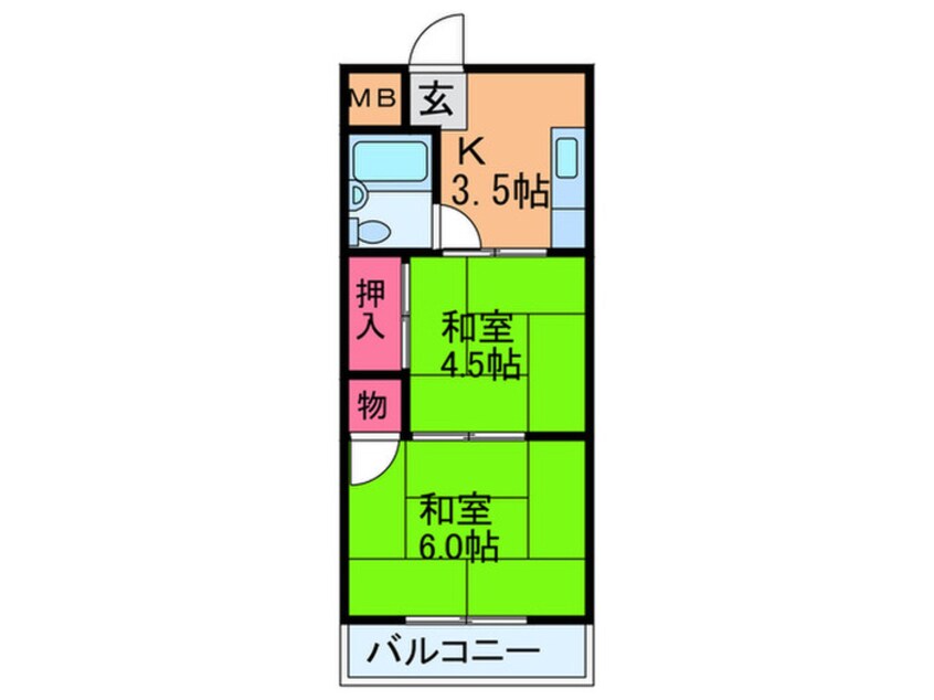 間取図 メゾン大和枚岡