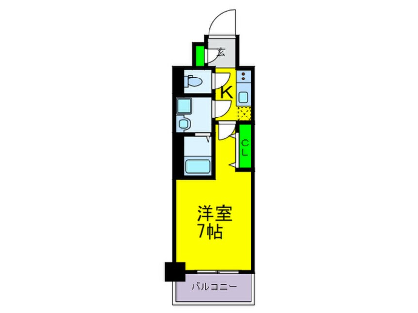 間取図 ﾚｼﾞｭｰﾙｱｯｼｭOSAKA今里駅前(607)