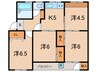 鈴谷住宅３号棟(431) 4Kの間取り