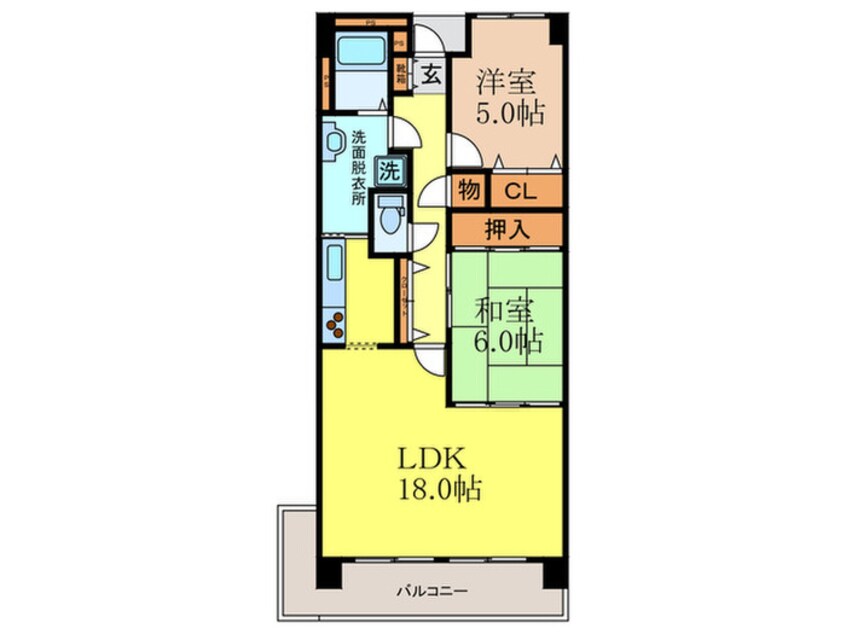 間取図 ＫＤＸレジデンス茨木Ⅰ