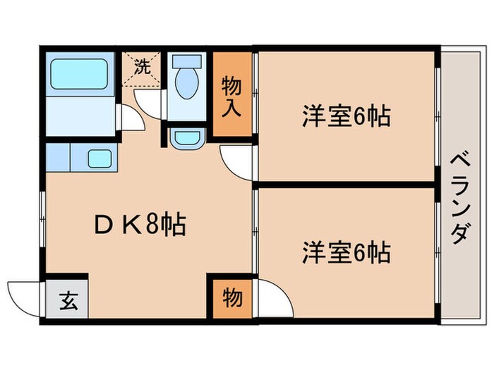 間取り図 西部ハイツ