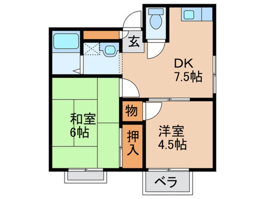 間取図 サンハイツ