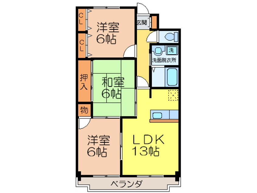 間取図 ヌーヴェレールⅢ