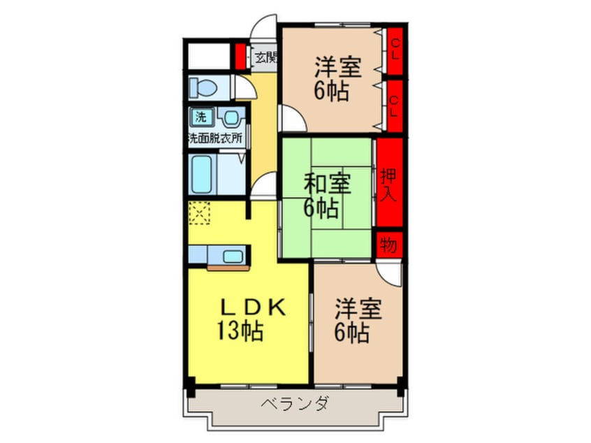間取図 ヌーヴェレールⅢ