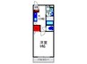 三協ハイツⅡ 1Kの間取り