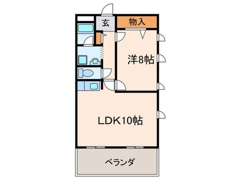 間取図 フローラル長州