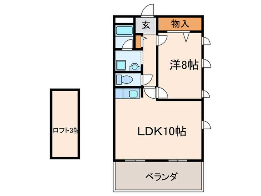 間取図 フローラル長州